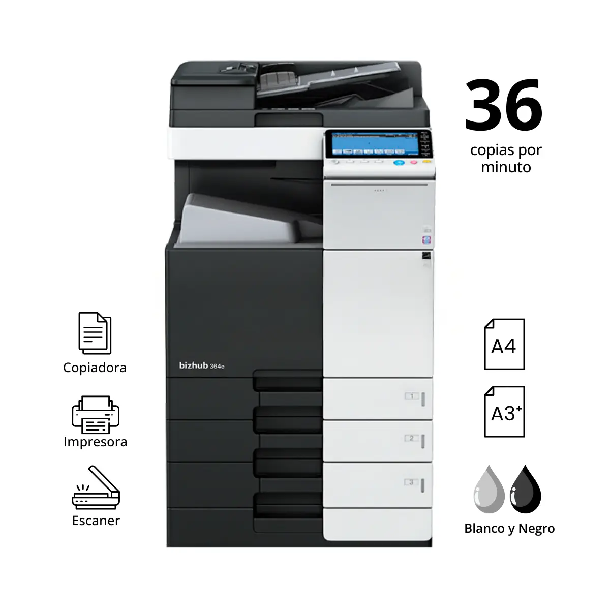 Bizhub-364e.webp Fotocopiadora Konica Minolta Bizhub 368e - Imagen 1